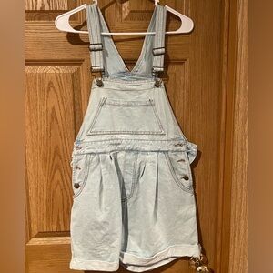 Forever 21 Light Blue Denim Overalls